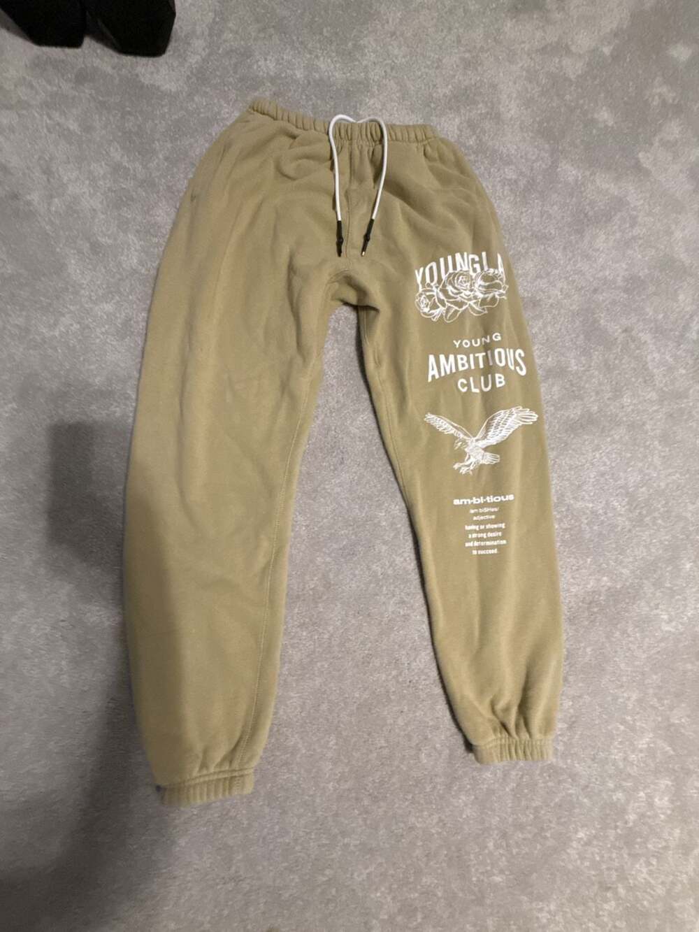 YoungLA Immortal Joggers Size M Tan